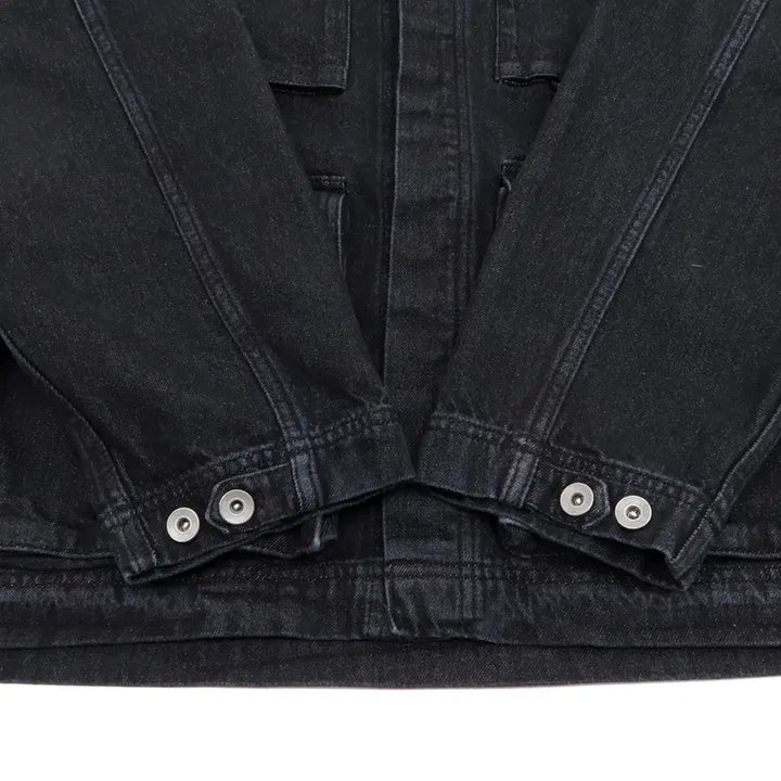 [BUNJANG] Uniform Bridge Denim BDU Black Washed Jacket / [L유니폼브릿지 데님 bdu 블랙워시드 자켓