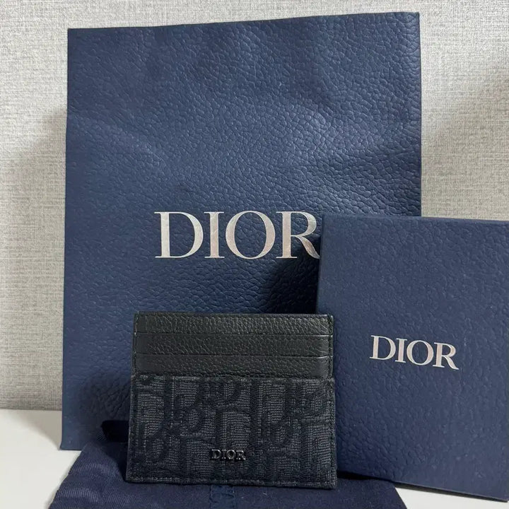 [BUNJANG] Dior Oblique Card Holder Black / [새상품급/당일배송] 디올 오블리크 카드지갑 블랙