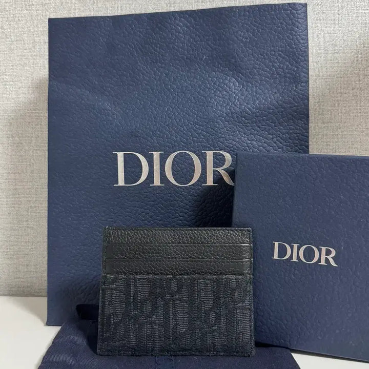 [BUNJANG] Dior Oblique Card Holder Black / [새상품급/당일배송] 디올 오블리크 카드지갑 블랙