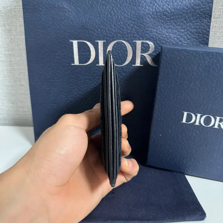 [BUNJANG] Dior Oblique Card Holder Black / [새상품급/당일배송] 디올 오블리크 카드지갑 블랙