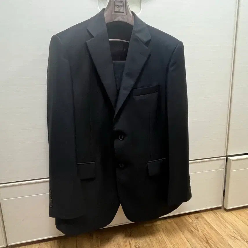 [BUNJANG] Loizen Black Suit Jacket and Pants Set (Size 88) / 로이젠 양복 남성 정장 블랙 자켓 바지 세트 88