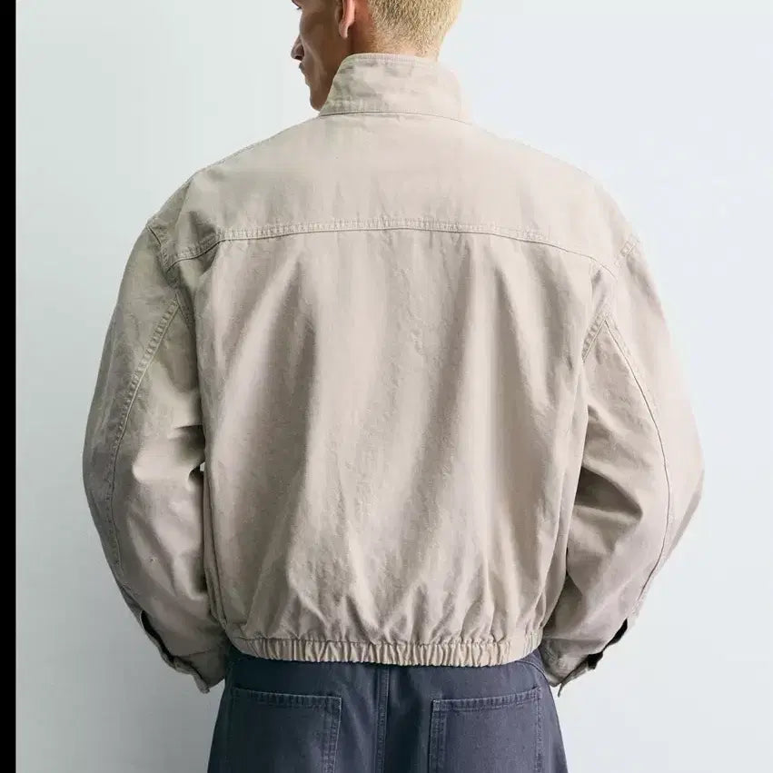 [BUNJANG] Zara Alamares Cropped Fit Jacket Cream XL / 자라 알라마레스 크롭핏 재킷 크림 XL