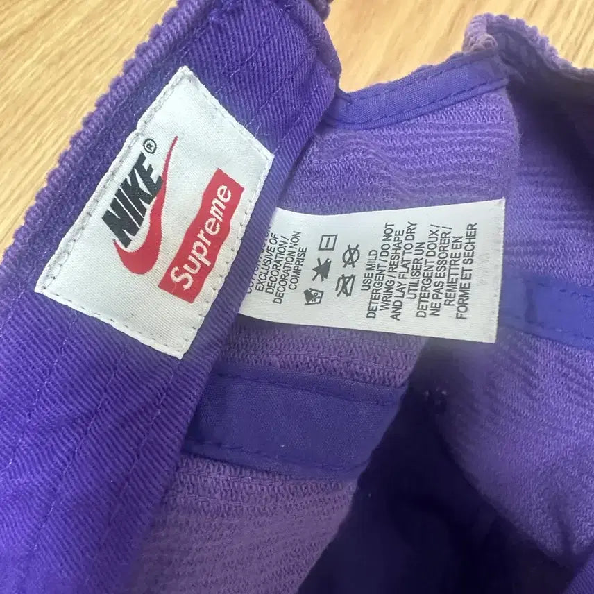 [BUNJANG] Supreme x Nike Corduroy 6 Panel Cap Purple / 슈프림x나이키 코듀로이 6패널 캡 퍼플
