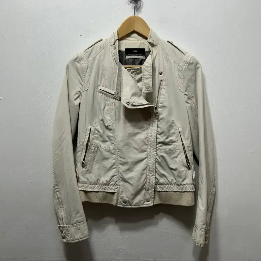 [BUNJANG] System Ivory Bomber Jacket S / SYSTEM 시스템 아이보리 봄버 자켓 S