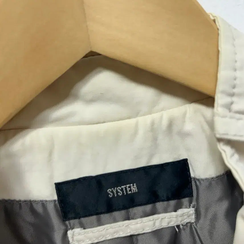 [BUNJANG] System Ivory Bomber Jacket S / SYSTEM 시스템 아이보리 봄버 자켓 S