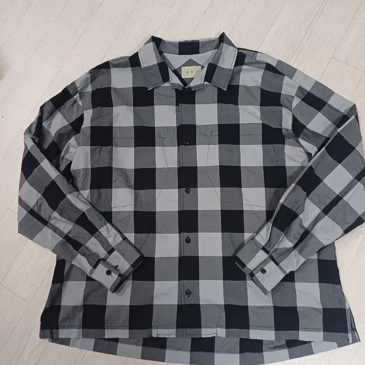 [BUNJANG] Behavior Block Check Oversized Shirt M / 비헤비어 블록 체크 오버핏 셔츠 M사이즈