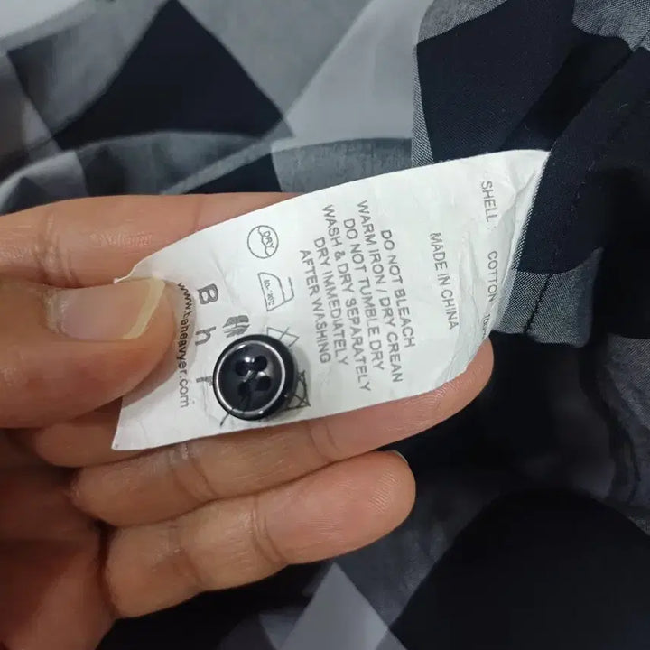 [BUNJANG] Behavior Block Check Oversized Shirt M / 비헤비어 블록 체크 오버핏 셔츠 M사이즈