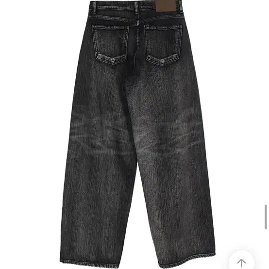[BUNJANG] OOT Chicwin Low-Rise Wide Leg Black Jeans / OOT 시크윈 로우라이즈 와이드 흑청