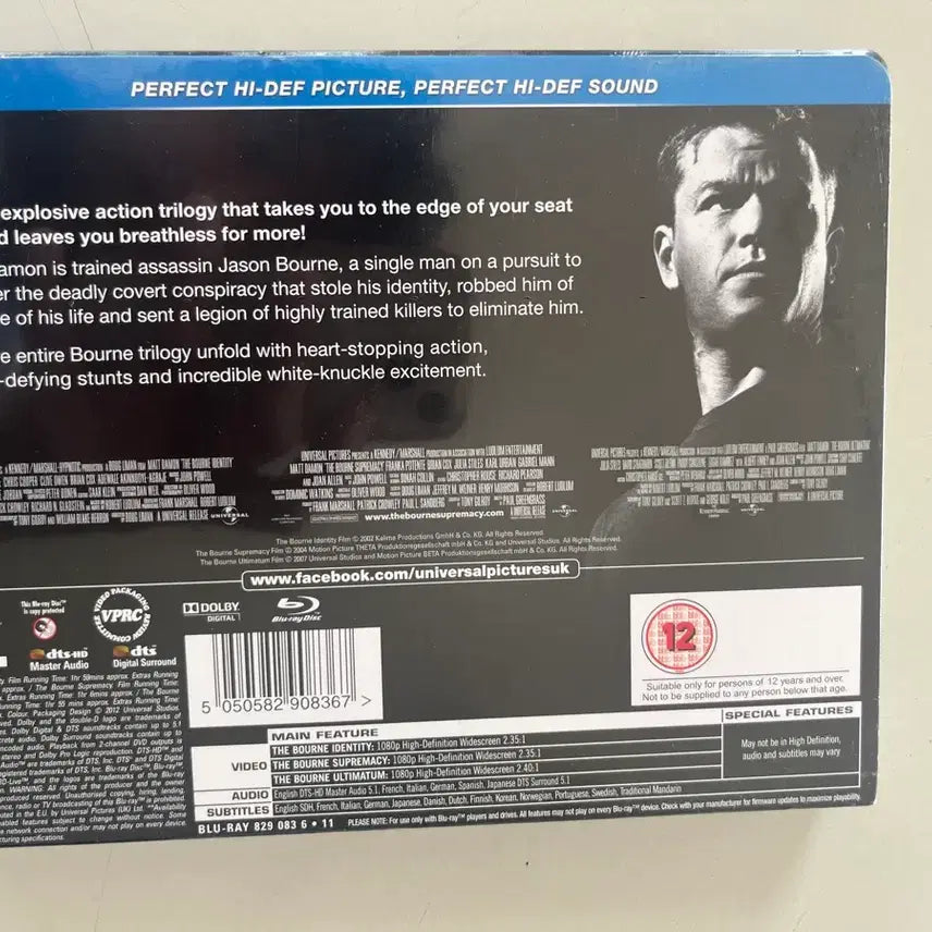 [BUNJANG] The Bourne Ultimatum Blu-ray Steelbook (Sealed) / (미개봉)본 얼티메이텀 블루레이 스틸북