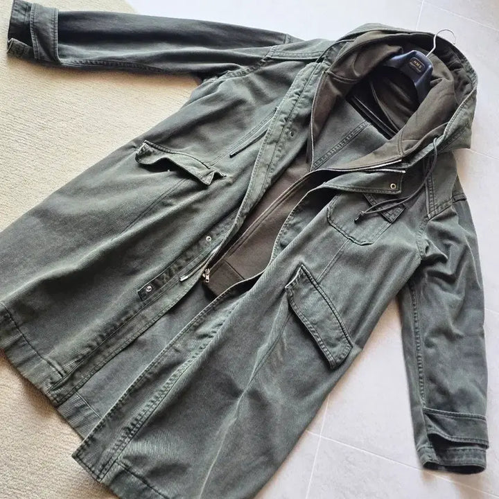 [BUNJANG] Juun.J Double Hooded Field Jacket Coat Size 50 / 준지 더블후드 야상 코트 50사이즈 상태좋은중고입니다.