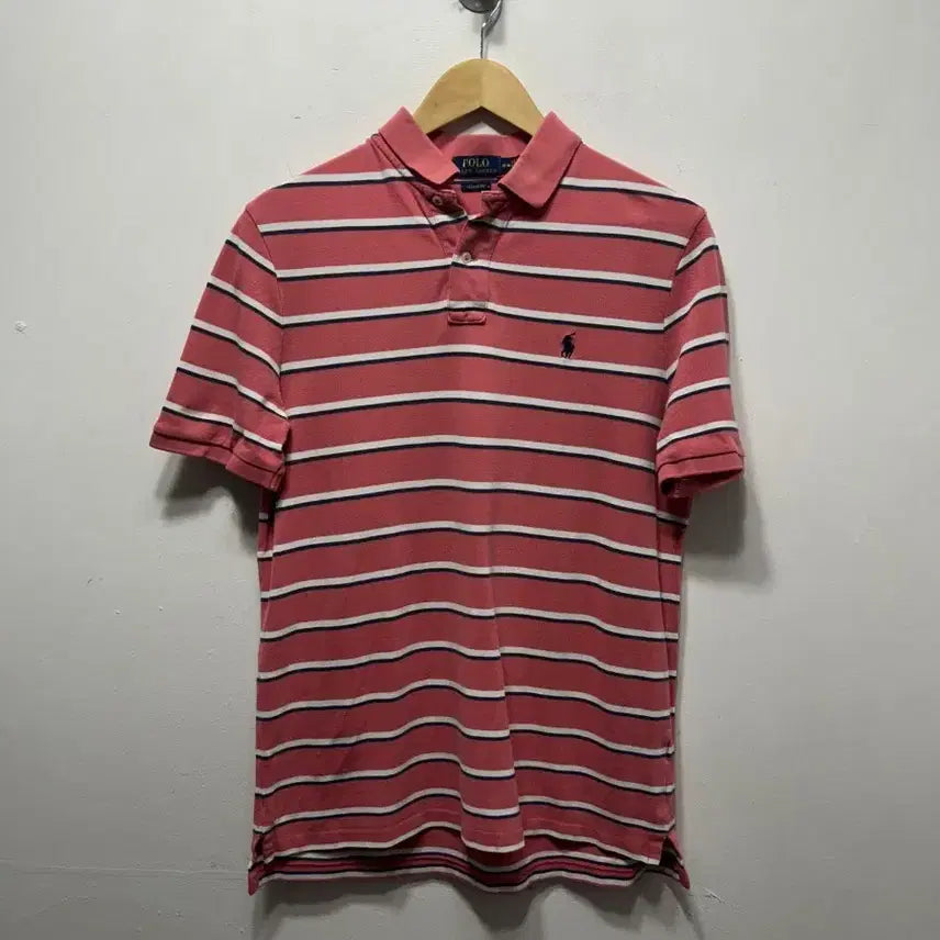 [BUNJANG] Polo Ralph Lauren Striped Short Sleeve Polo Shirt M / 폴로 랄프로렌 스트라이프 반팔 카라티 M