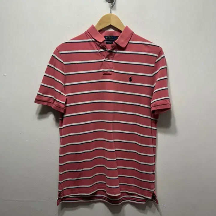 [BUNJANG] Polo Ralph Lauren Striped Short Sleeve Polo Shirt M / 폴로 랄프로렌 스트라이프 반팔 카라티 M
