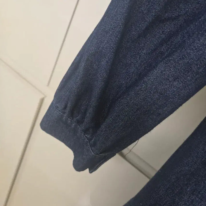 [BUNJANG] Denim Long Dress / 청 데님 롱 원피스 단추 여밈