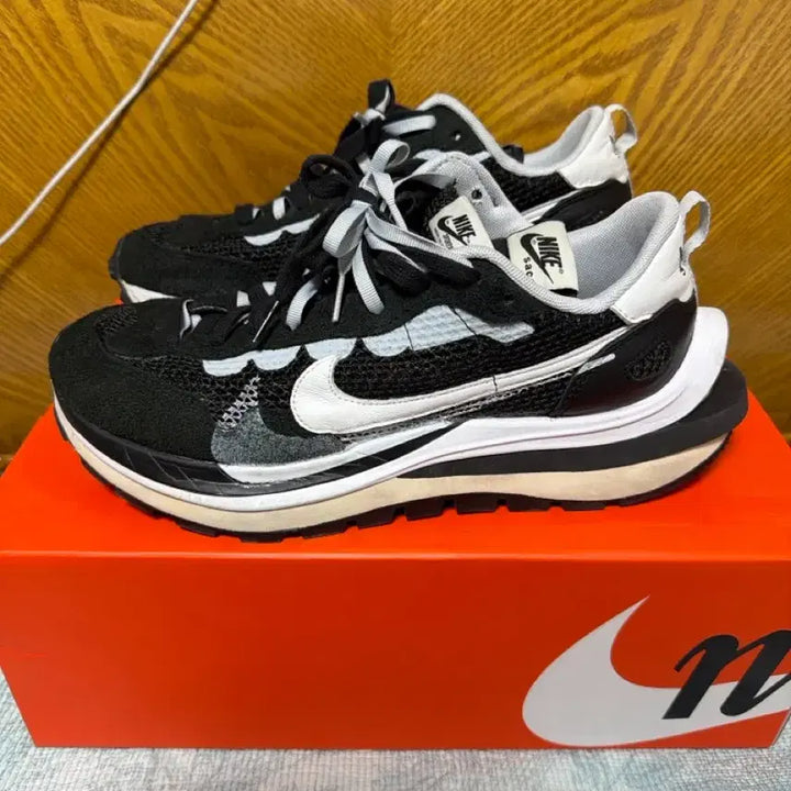 [BUNJANG] Nike Sacai VaporWaffle Black Sneakers / (280)나이키 사카이 베이퍼와플 블랙