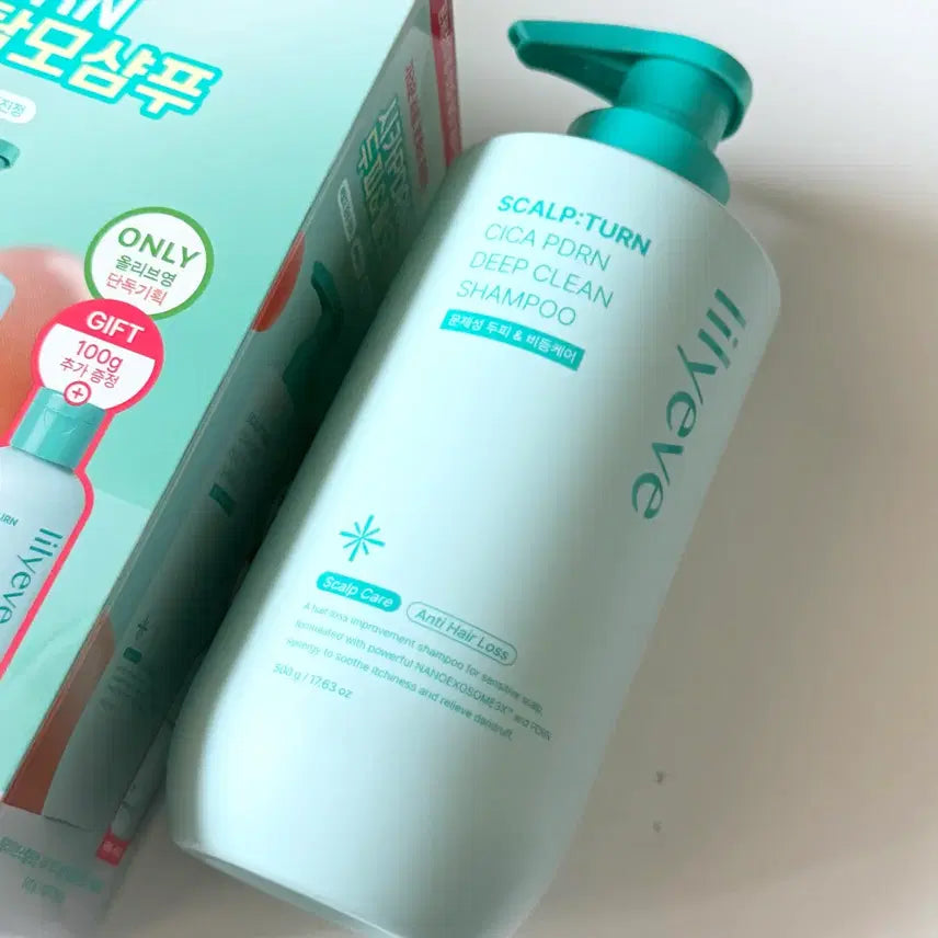 [BUNJANG] LILIIEV Scalptone Cica PDRN Deep Clean Shampoo 500g / 릴리이브 스칼프턴 시카 PDRN 딥클린 샴푸 500g 1개