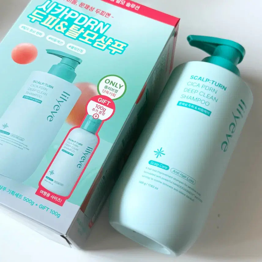 [BUNJANG] LILIIEV Scalptone Cica PDRN Deep Clean Shampoo 500g / 릴리이브 스칼프턴 시카 PDRN 딥클린 샴푸 500g 1개