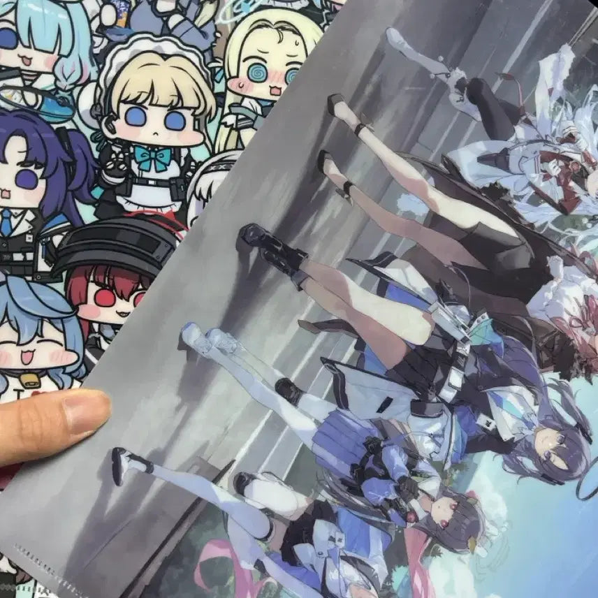 [BUNJANG] Blue Archive Character Illustration Book &amp; Clear File Set / 블루 아카이브 캐릭터 화보집&amp;블아 클리어파일2종