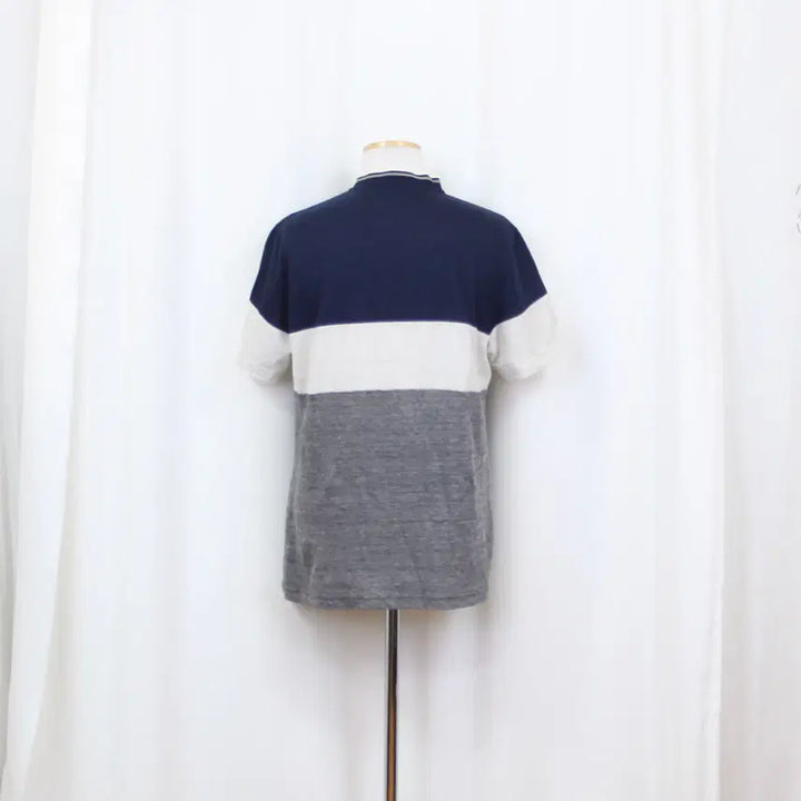 [SOLD OUT] [정품] 빈폴 남성 린넨 차이나카라 반팔 티셔츠 (105) 상상샵