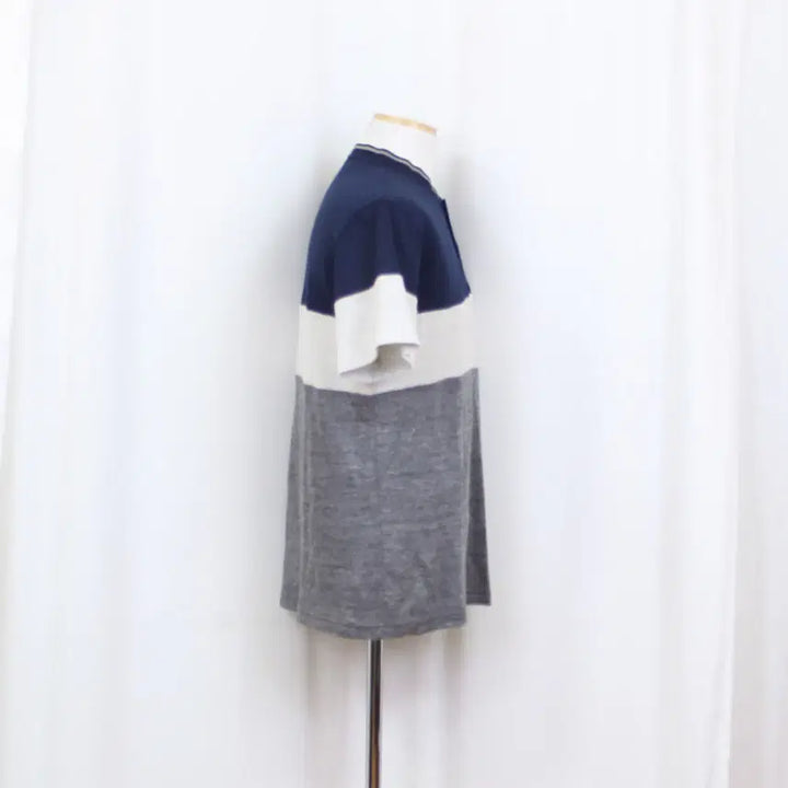 [SOLD OUT] [정품] 빈폴 남성 린넨 차이나카라 반팔 티셔츠 (105) 상상샵
