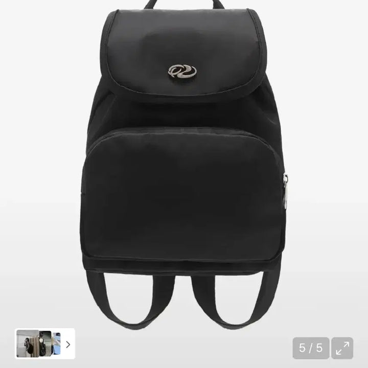 [BUNJANG] FIMADA Jiwon Signature Mini Backpack Black / 피마다지윈 시그니처 미니 백팩 블랙