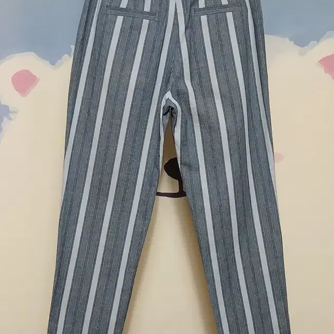 [BUNJANG] Bernice Single Pleat Stripe Cotton Pants / (36) 베르니스 원턱 스트라이프 면바지