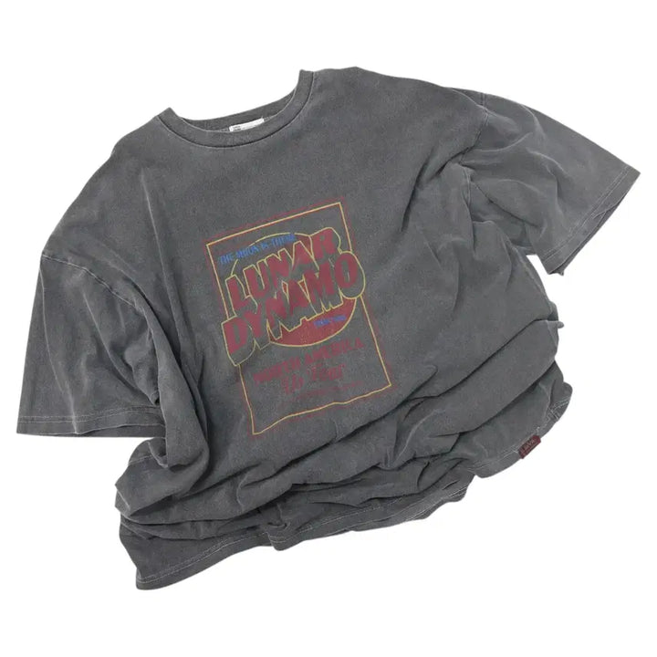 [BUNJANG] JaVa Classic Luna Dynamo Tour Pigment Charcoal T-Shirt / JaVa 자바 클래식 루나 다이나모 투어 피그먼트 차콜 반팔 티셔츠