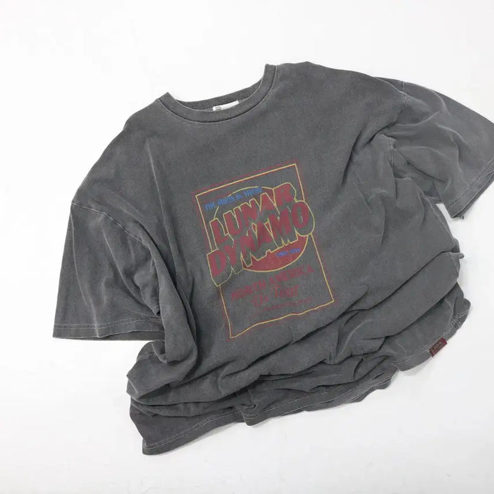 [BUNJANG] JaVa Classic Luna Dynamo Tour Pigment Charcoal T-Shirt / JaVa 자바 클래식 루나 다이나모 투어 피그먼트 차콜 반팔 티셔츠