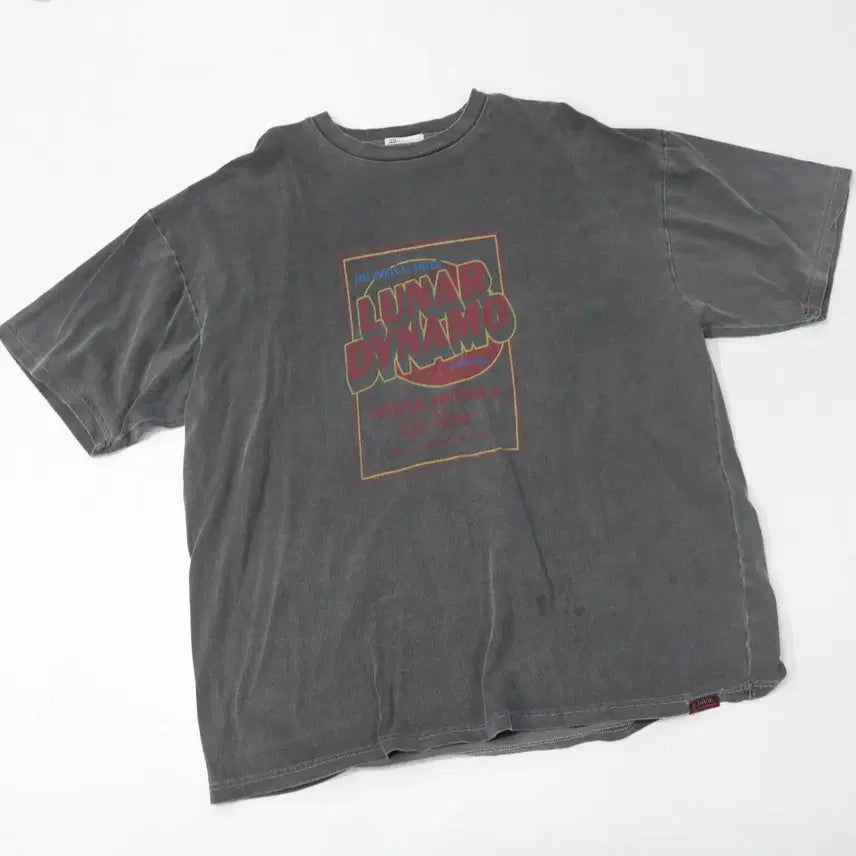 [BUNJANG] JaVa Classic Luna Dynamo Tour Pigment Charcoal T-Shirt / JaVa 자바 클래식 루나 다이나모 투어 피그먼트 차콜 반팔 티셔츠