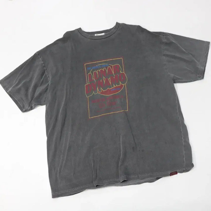 [BUNJANG] JaVa Classic Luna Dynamo Tour Pigment Charcoal T-Shirt / JaVa 자바 클래식 루나 다이나모 투어 피그먼트 차콜 반팔 티셔츠