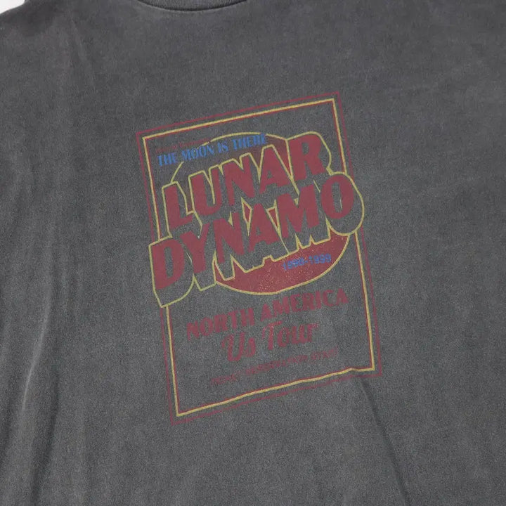 [BUNJANG] JaVa Classic Luna Dynamo Tour Pigment Charcoal T-Shirt / JaVa 자바 클래식 루나 다이나모 투어 피그먼트 차콜 반팔 티셔츠