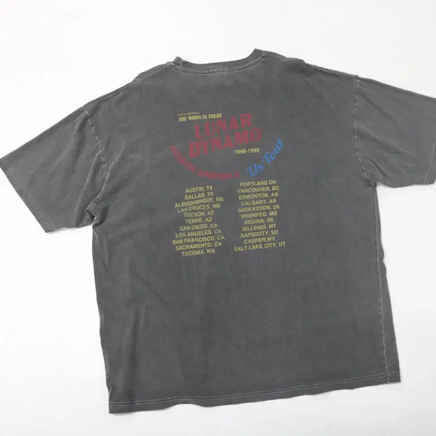 [BUNJANG] JaVa Classic Luna Dynamo Tour Pigment Charcoal T-Shirt / JaVa 자바 클래식 루나 다이나모 투어 피그먼트 차콜 반팔 티셔츠