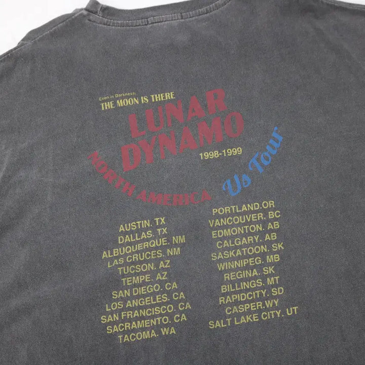 [BUNJANG] JaVa Classic Luna Dynamo Tour Pigment Charcoal T-Shirt / JaVa 자바 클래식 루나 다이나모 투어 피그먼트 차콜 반팔 티셔츠