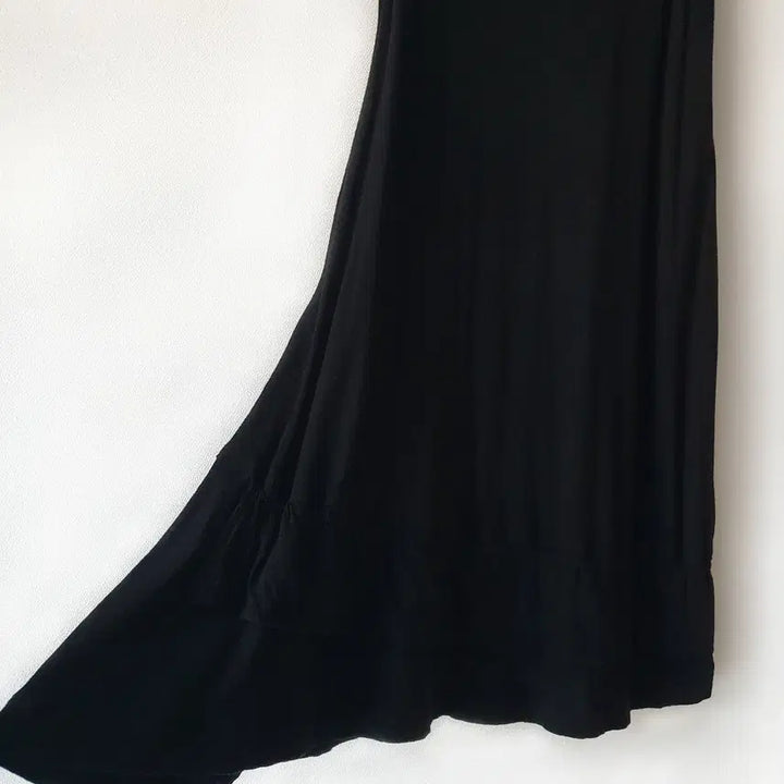 [BUNJANG] Ys Yohji Yamamoto Asymmetric Cotton Jersey Sleeveless Black Dress / Ys 요지야마모토 언발란스 코튼 저지 슬리브리스 블랙 원피스 드레스