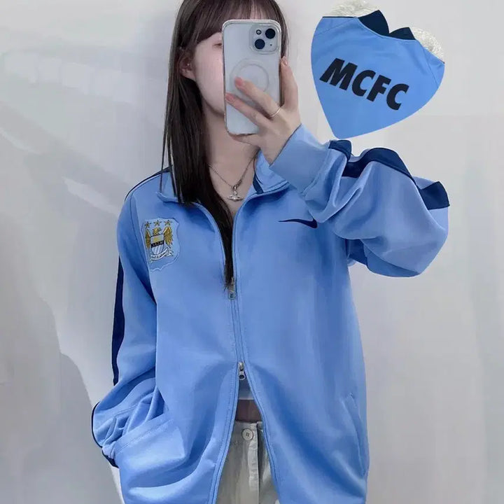 [BUNJANG] 나이키 맨시티 MCFC 투웨이 트랙탑 / 나이키 맨시티 MCFC 투웨이 트랙탑