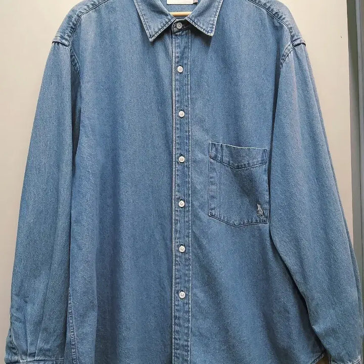 [BUNJANG] Espionage Oversized Denim Shirt XL / 에스피오나지 오버핏 데님 셔츠 XL