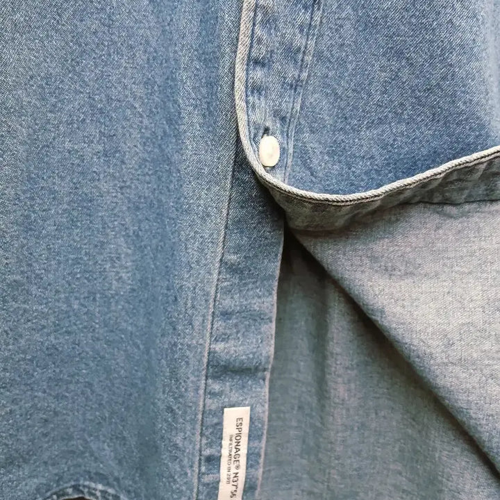 [BUNJANG] Espionage Oversized Denim Shirt XL / 에스피오나지 오버핏 데님 셔츠 XL