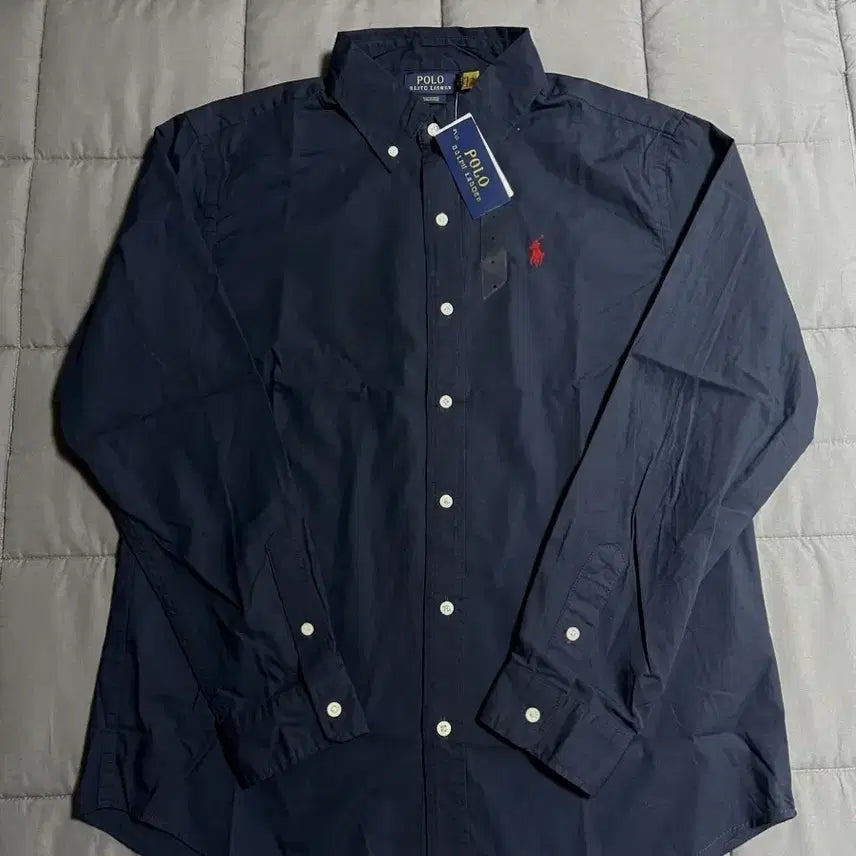 [BUNJANG] Polo Ralph Lauren Classic Fit Poplin Shirt Navy Jacket / 폴로 랄프로렌 클래식핏 포플린 셔츠 네이비 새상품 코튼 자켓