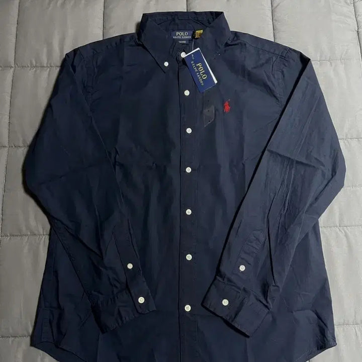 [BUNJANG] Polo Ralph Lauren Classic Fit Poplin Shirt Navy Jacket / 폴로 랄프로렌 클래식핏 포플린 셔츠 네이비 새상품 코튼 자켓