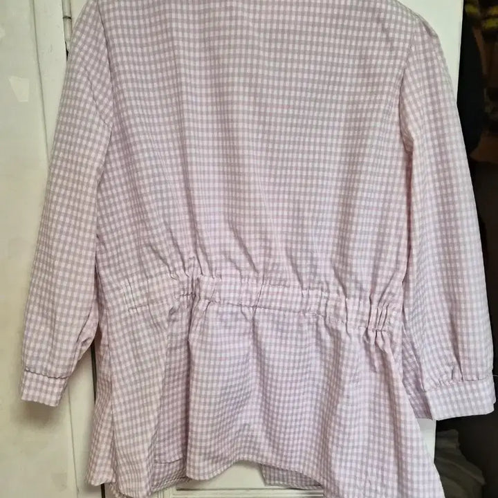 [BUNJANG] Checkered Puff Sleeve Blouse / 체크 블라우스