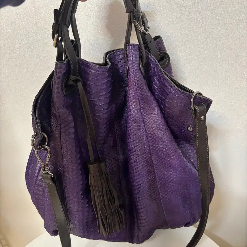 [BUNJANG] Colombo Real Snakeskin Leather Bag Shoulder Bag Tote Bag / 콜롬보 리얼 뱀가죽 뱀피 백 가방 크로스백 숄더백 토트백