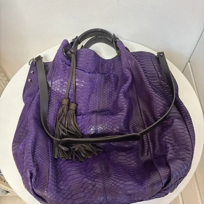 [BUNJANG] Colombo Real Snakeskin Leather Bag Shoulder Bag Tote Bag / 콜롬보 리얼 뱀가죽 뱀피 백 가방 크로스백 숄더백 토트백