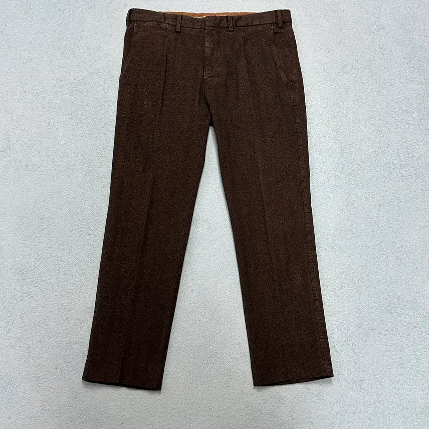 [BUNJANG] Canali Brown Slacks Pants - Size 32 / 사이즈 32) 카날리 슬랙스 팬츠