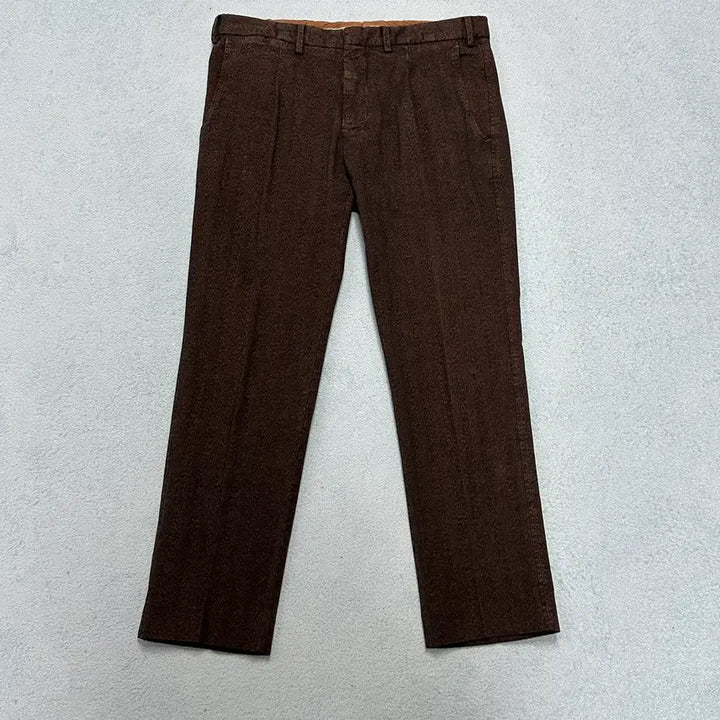 [BUNJANG] Canali Brown Slacks Pants - Size 32 / 사이즈 32) 카날리 슬랙스 팬츠
