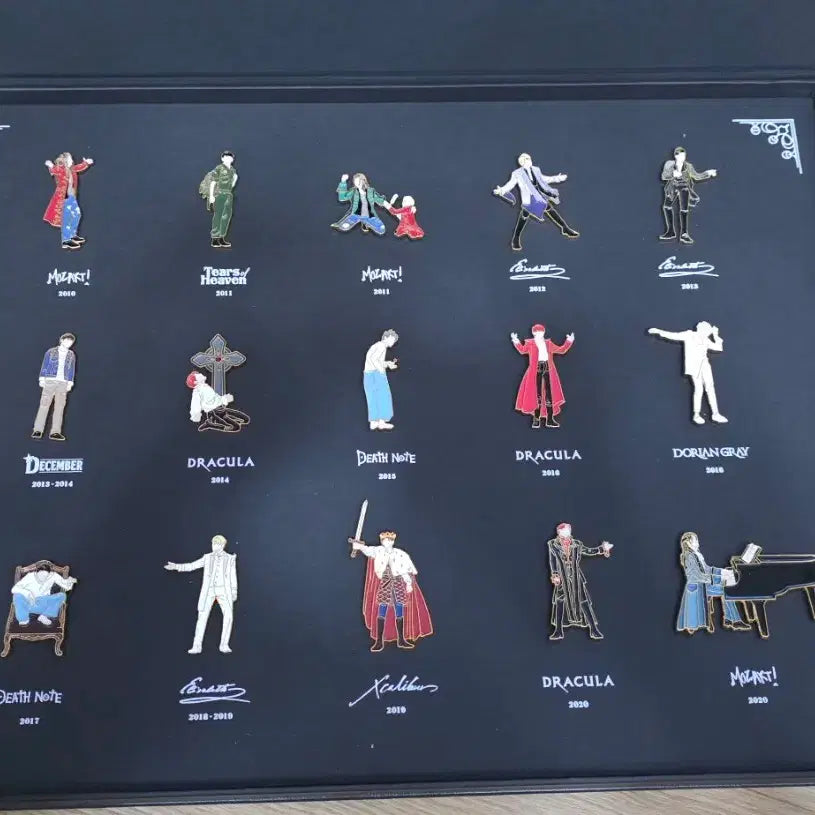 [BUNJANG] XIA Kim Junsu 10th Anniversary Musical Commemorative Badge Set / 김준수 XIA 뮤지컬 10주년 기념뱃지세트
