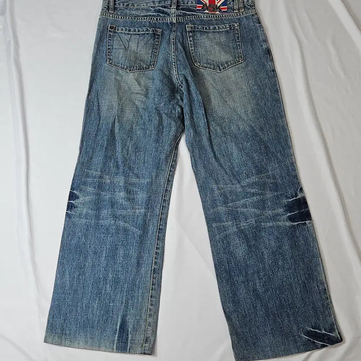 [BUNJANG] ASK Painting Washing Denim Pants Patch Jeans Y2K Vintage Size 32 / ask 페인팅 워싱 데님팬츠 진 패치 청바지 Y2K 빈티지 32