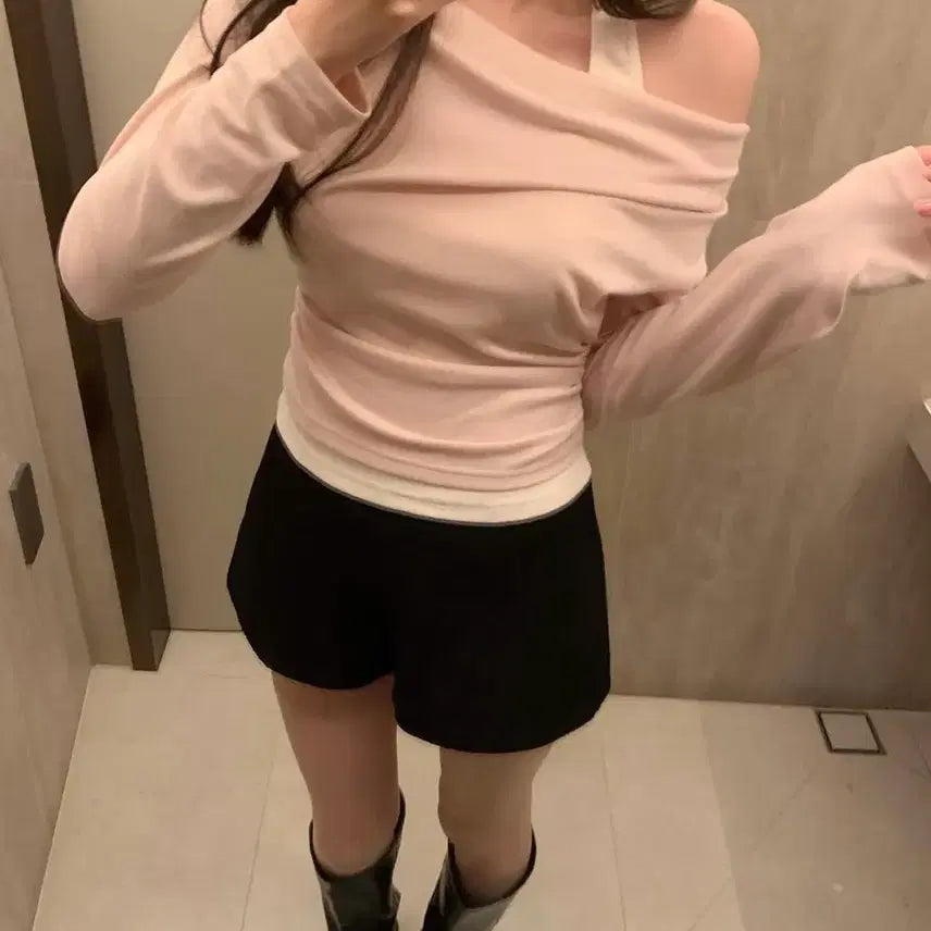 [BUNJANG] Revoir Ballet Set Halter Layered Top / [새상품] 르브아 revoir ballet set 홀터 레이어드티