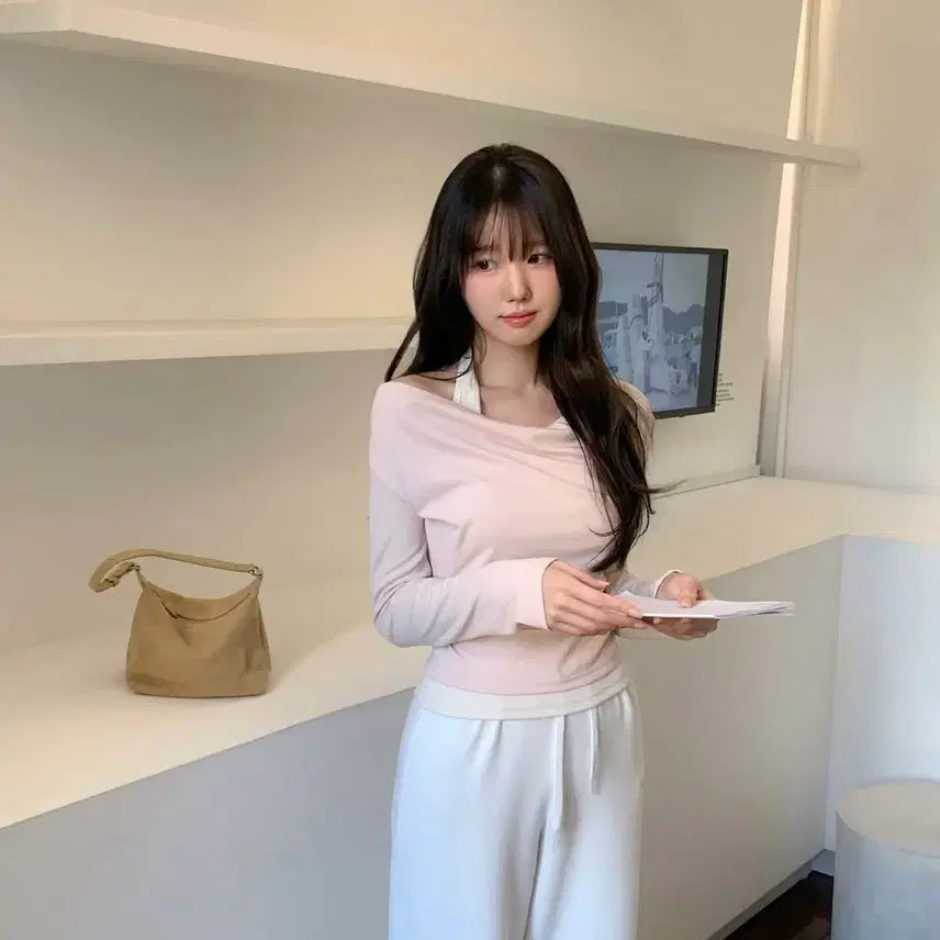 [BUNJANG] Revoir Ballet Set Halter Layered Top / [새상품] 르브아 revoir ballet set 홀터 레이어드티