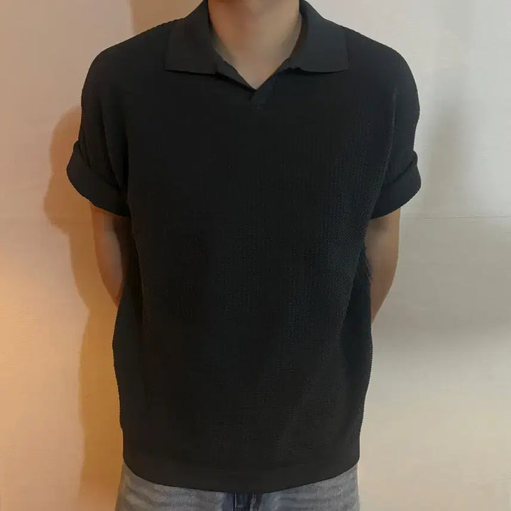 [BUNJANG] 8seconds Dark Gray Short Sleeve Polo T-Shirt L / 에잇세컨즈 다크그레이 반팔카라티 L / 세탁완료
