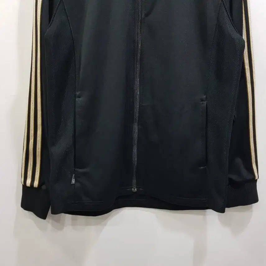 [BUNJANG] Adidas Embroidered Logo Black Oversized Jersey Track Top Zip Jacket Men&