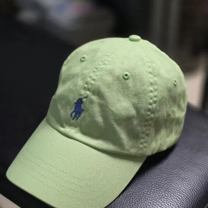 [BUNJANG] Polo Ralph Lauren Fluorescent Green Cotton Cap (Unworn) / 폴로 볼캡 형광그린 (미착용)